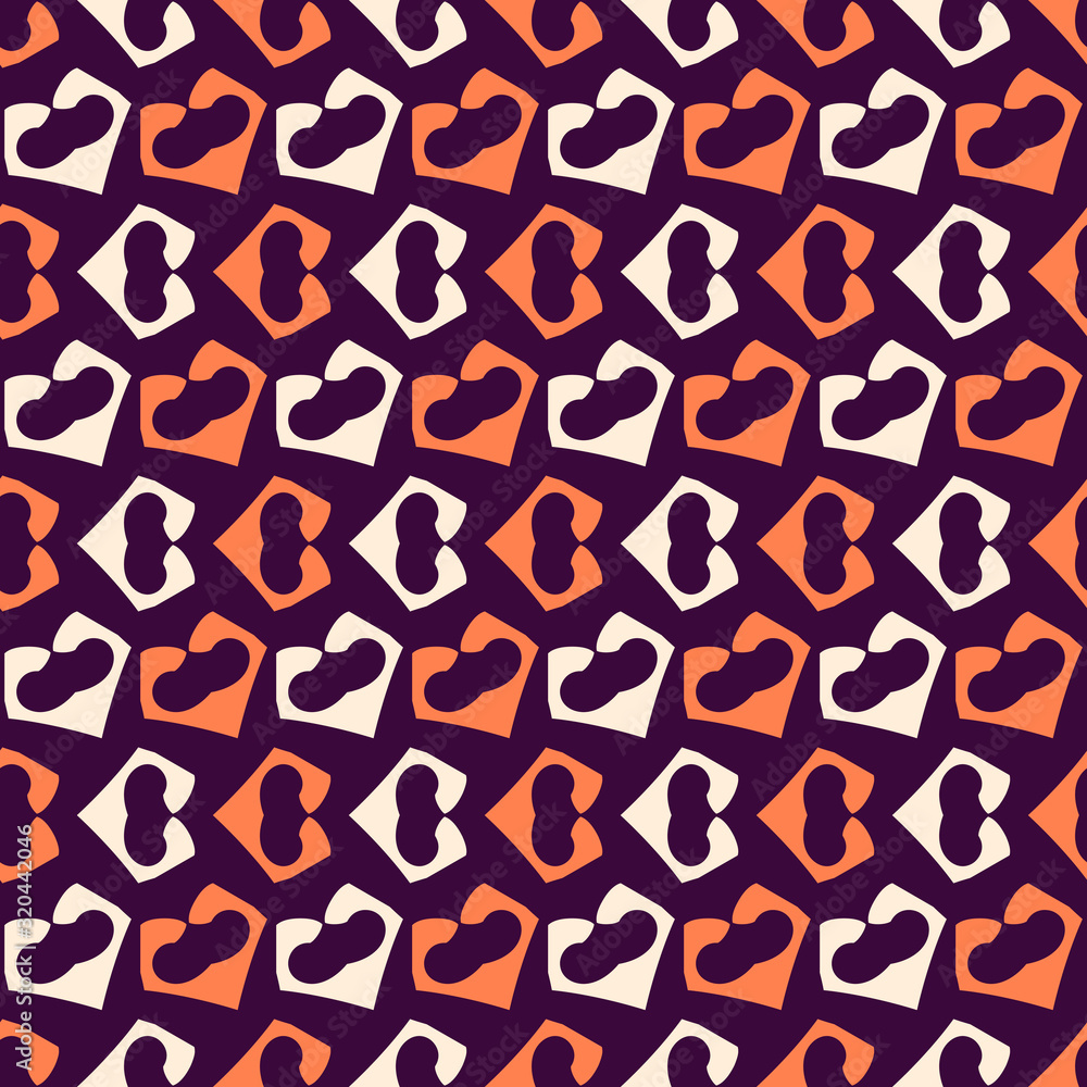 Seamless pattern with bright alternating geometric elements. Seamless pattern with bright alternating geometric elements.
