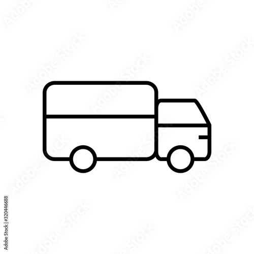 truck icon vector for your web design, logo, UI. illustration