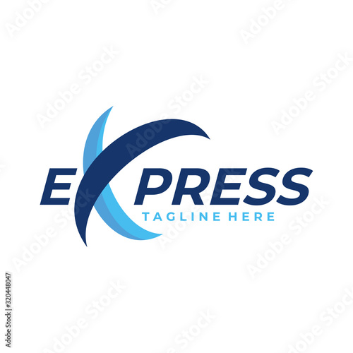 express logo icon vector isolated