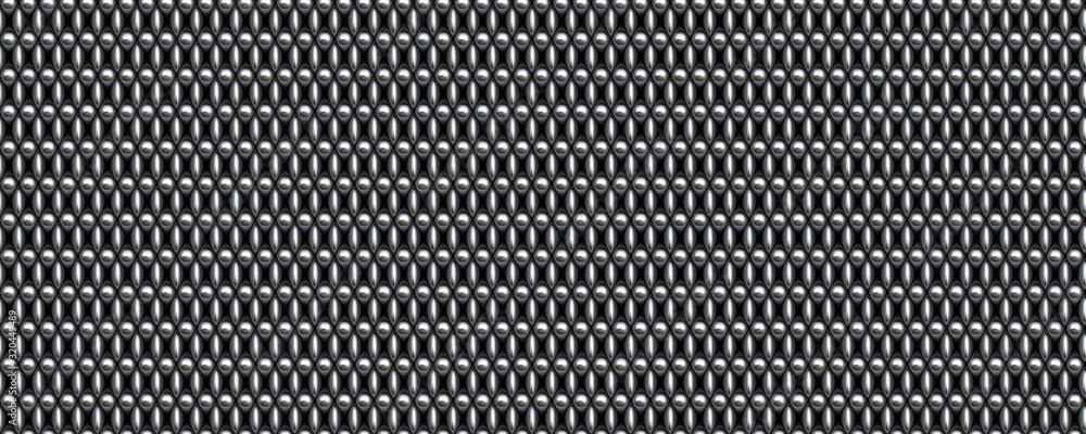 3d material chrome iron metal grid background 3d material chrome iron metal grid background