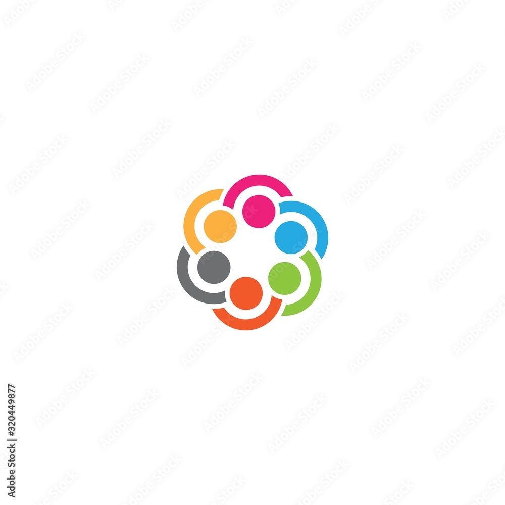 community logo template vector icon design