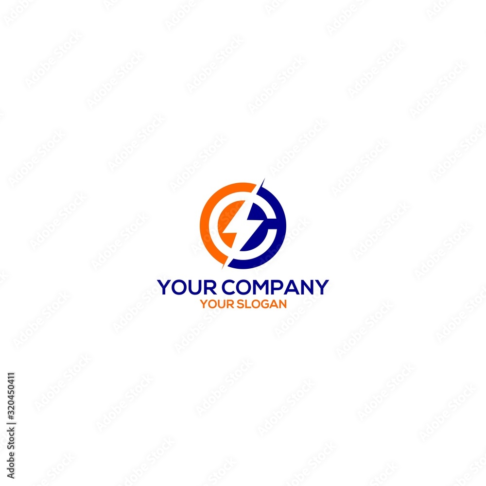 C Circle Electric Logo Design Vector C Circle Electric Logo Design Vector