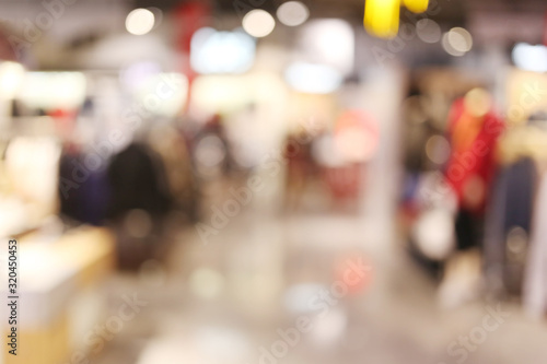 Abstract blur interior background or defocused shopping mall of department store. © meepoohyaphoto