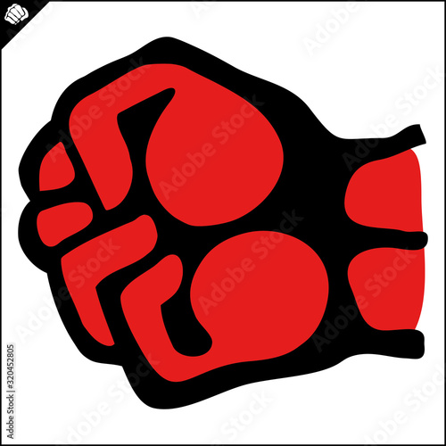 Karate high kick emblem. Martial art colored simbol design. Vector, EPS.