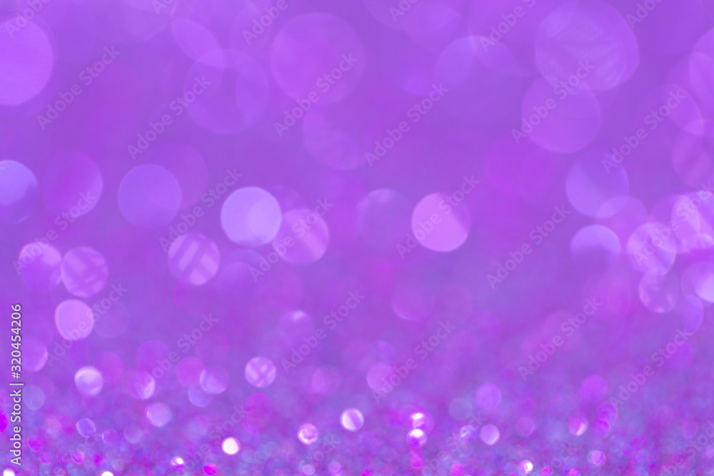 Abstract elegant pink purple glitter vintage sparkle with bokeh defocused