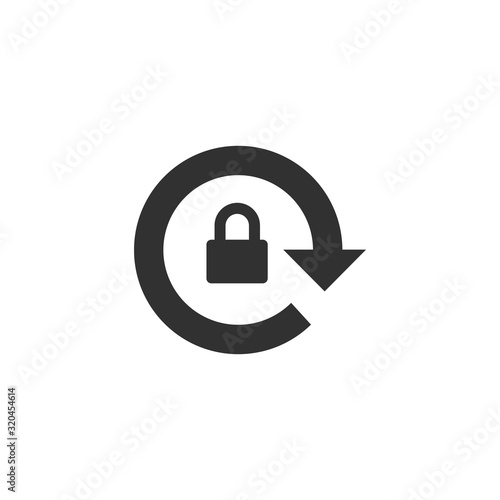 Rotation locked icon. Stock Vector illustration isolated on white background.