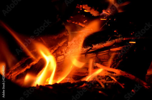 The graphic resource consists of burning firewood.
