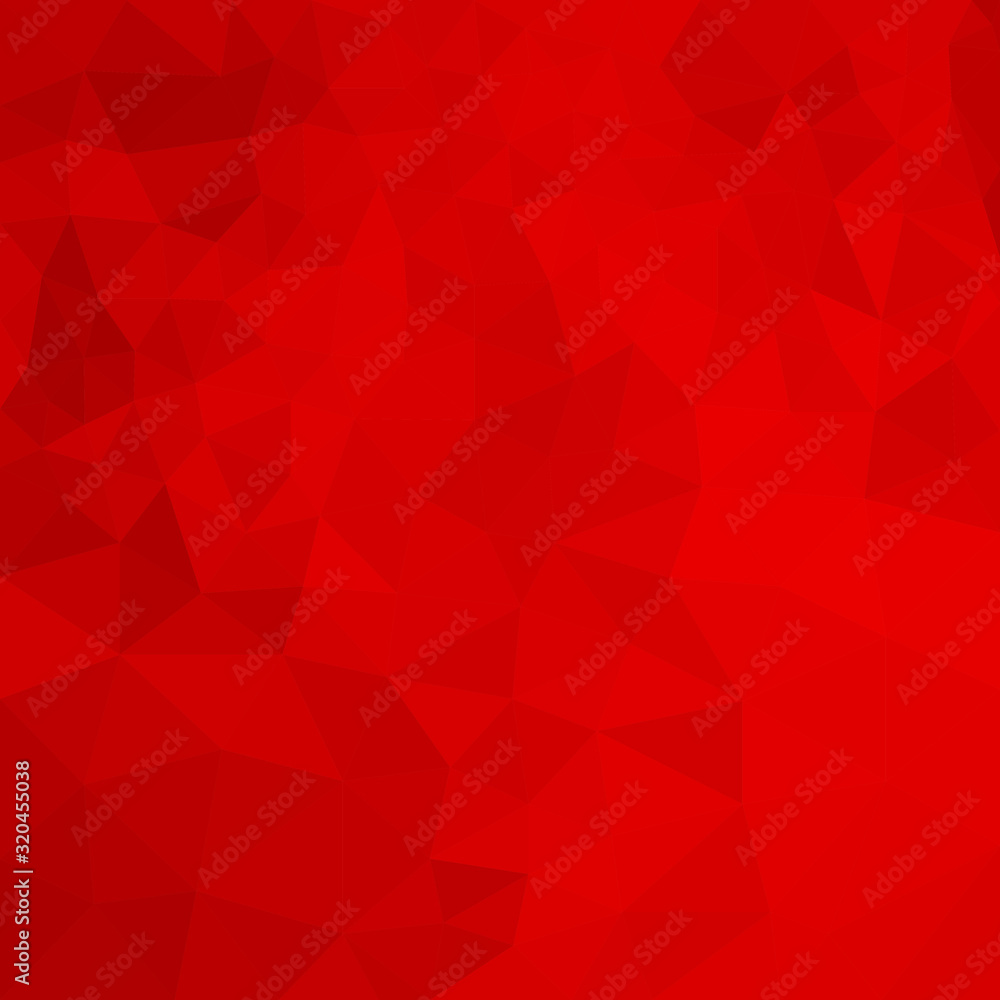 Obraz premium Abstract red geometric pattern. triangles background
