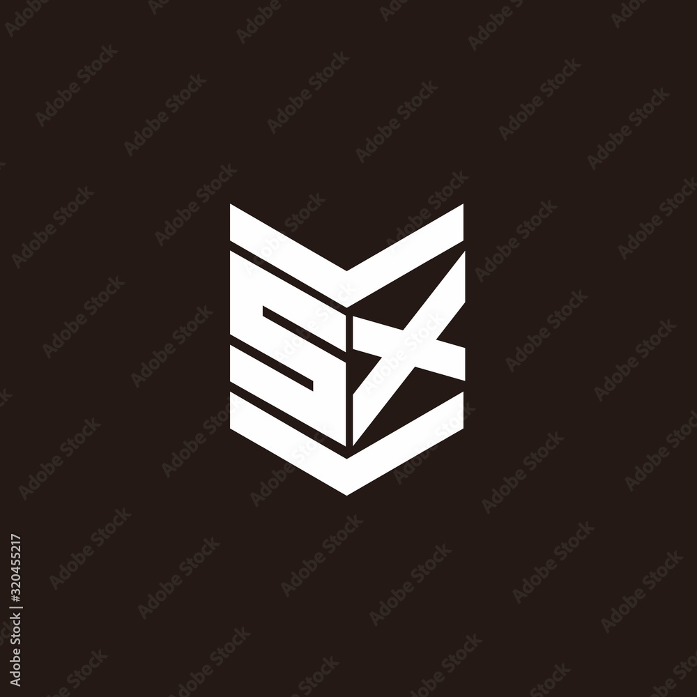 Logo alphabet monogram with emblem style Logo alphabet monogram with emblem style
