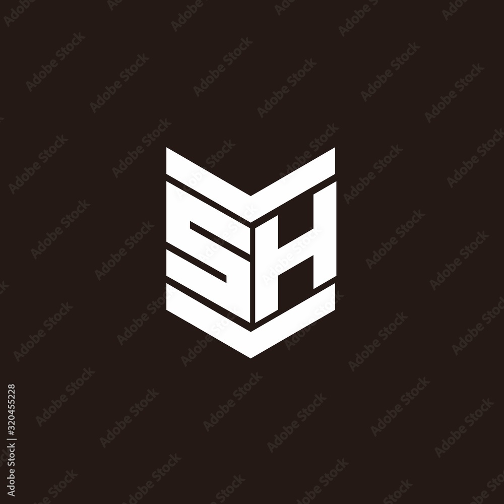 Logo alphabet monogram with emblem style Logo alphabet monogram with emblem style