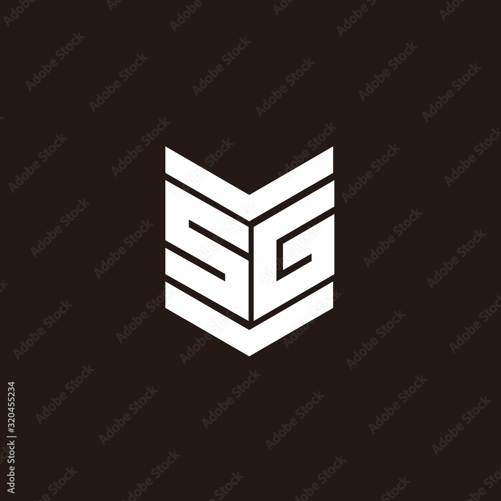Logo alphabet monogram with emblem style Logo alphabet monogram with emblem style