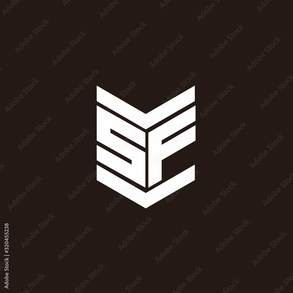 Logo alphabet monogram with emblem style Logo alphabet monogram with emblem style