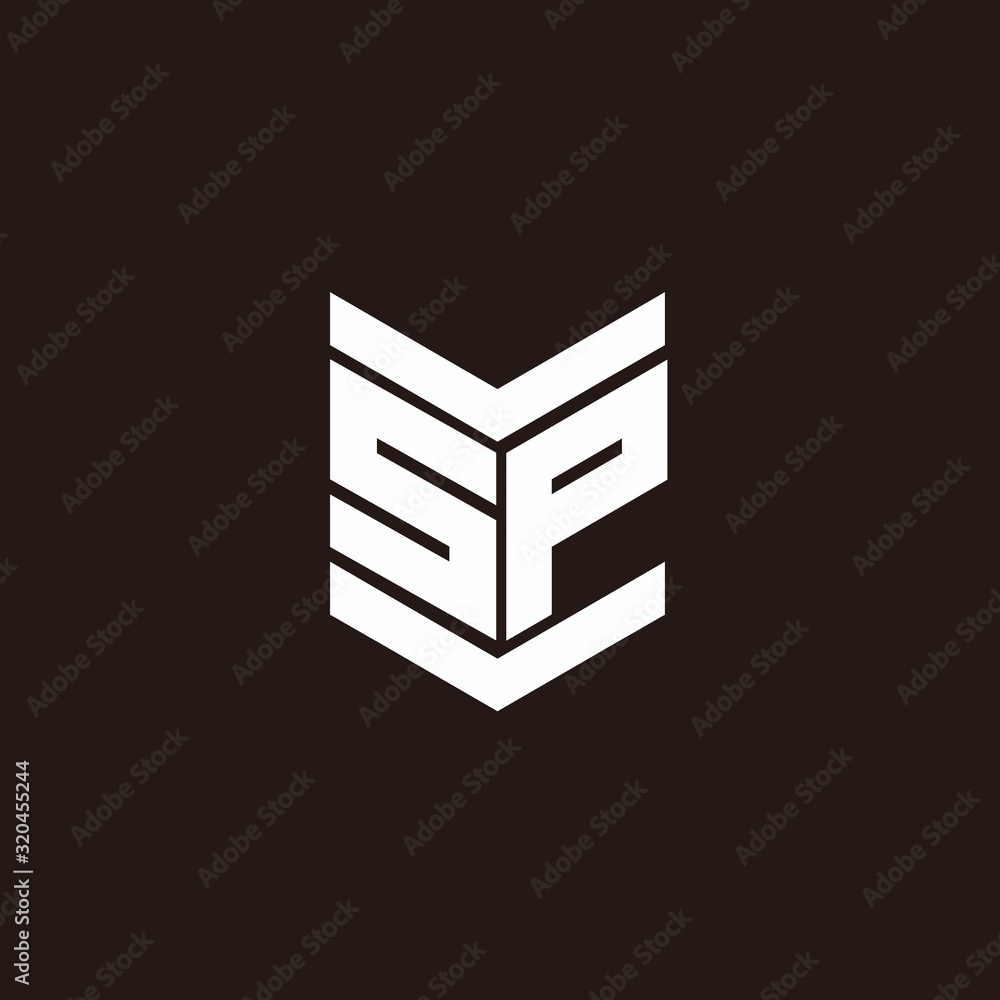 Logo alphabet monogram with emblem style Logo alphabet monogram with emblem style