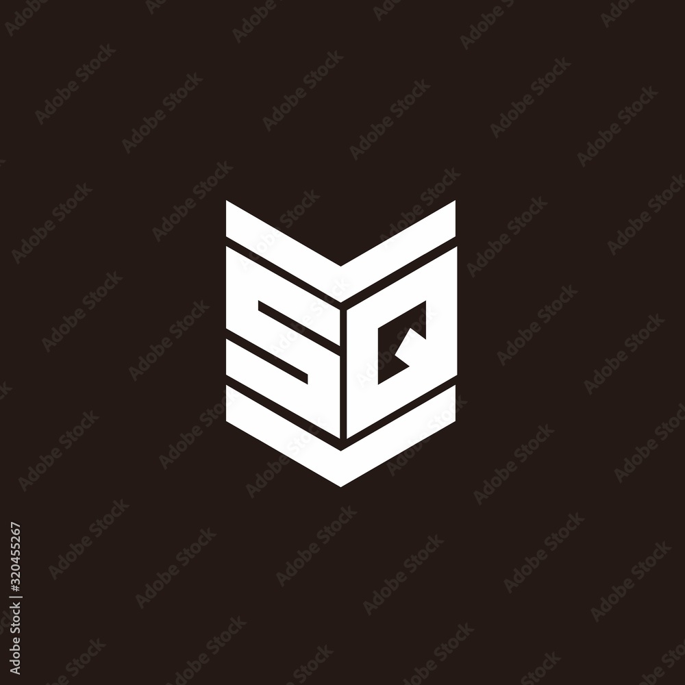 Logo alphabet monogram with emblem style Logo alphabet monogram with emblem style