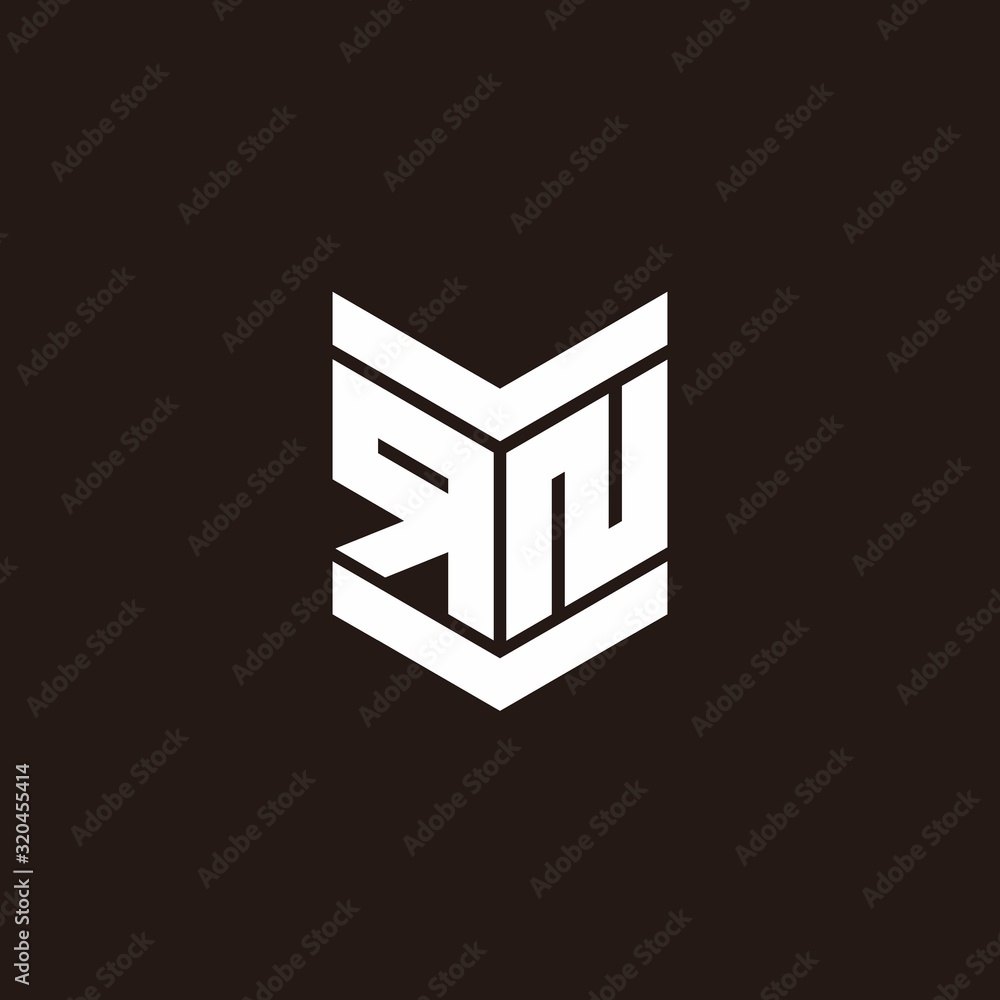 Logo alphabet monogram with emblem style Logo alphabet monogram with emblem style