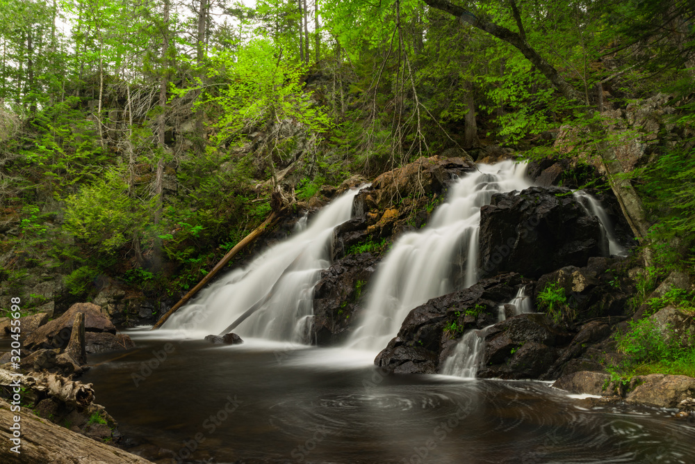 Chute Archambault Waterfall in Canada - Long Exposure