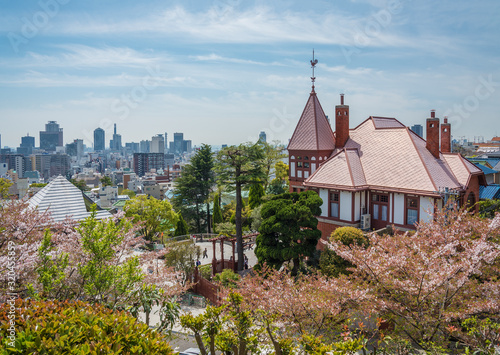 Obraz na płótnie Historical building in Kitano district, Kobe city, Japan w salonie
