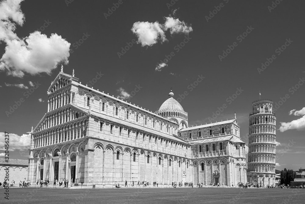 Historical landmark leaning tower of Pisa, Italy