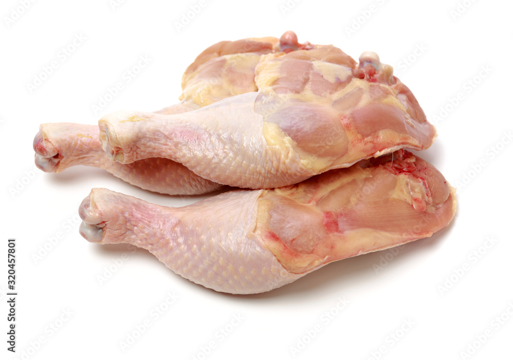 Chicken legs on white background Chicken legs on white background