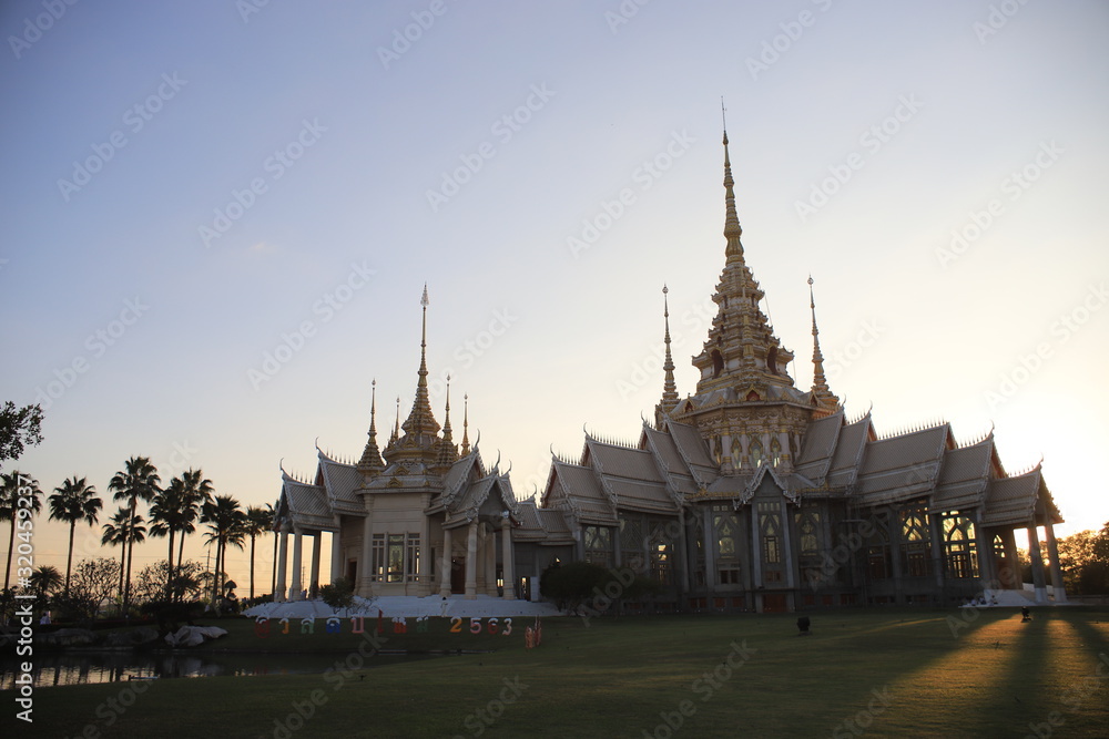 Naklejka premium Wat Non Kum temple in Nakhon Ratchasima thailand