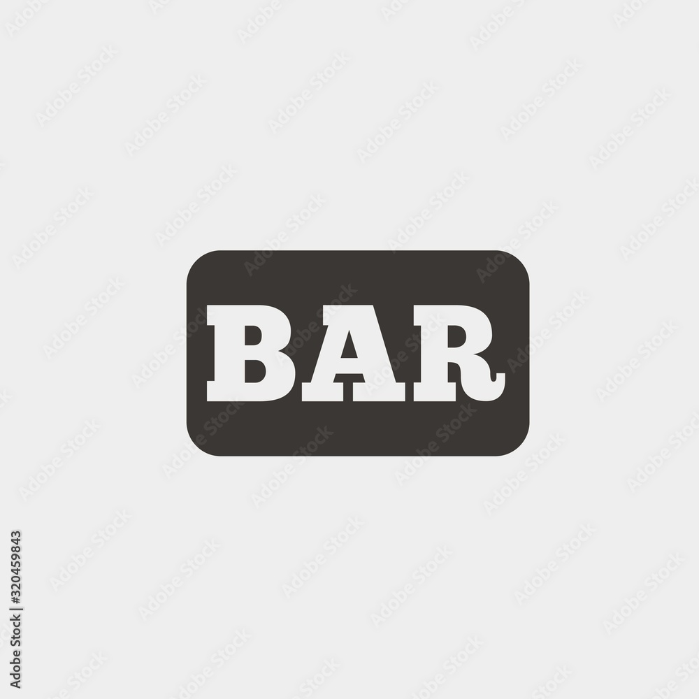 bar sign icon vector illustration and symbol foir website and graphic design bar sign icon vector illustration and symbol foir website and graphic design