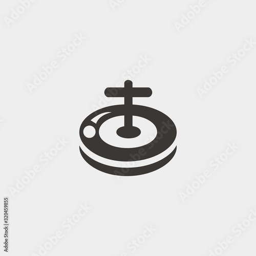 casino icon vector illustration and symbol foir website and graphic design
