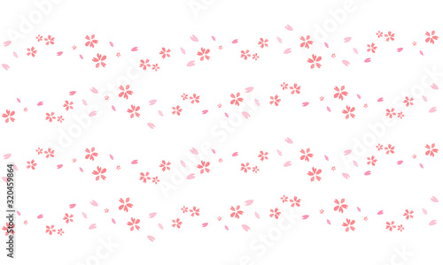 かわいい桜の水彩風ペイント