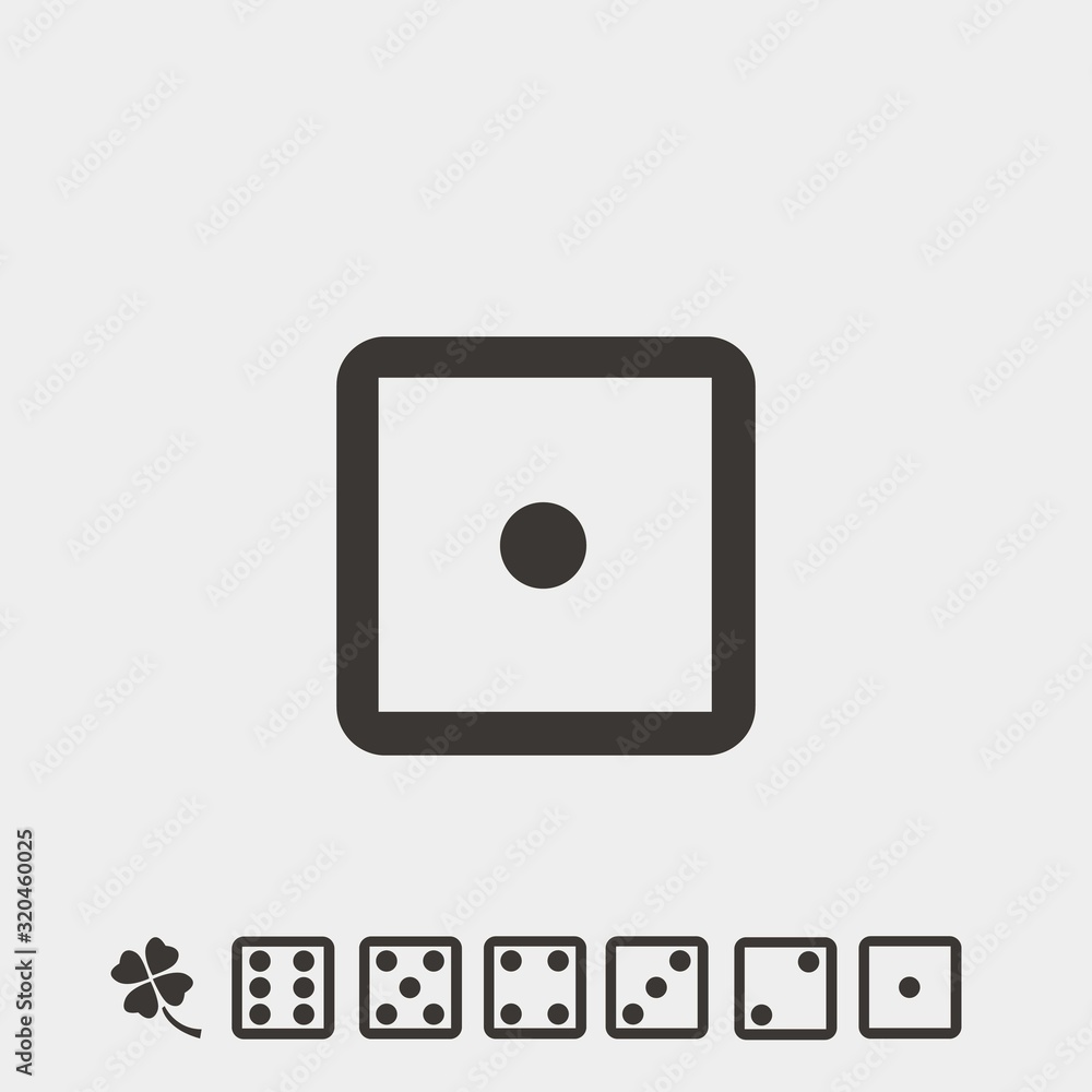 dice icon vector illustration and symbol foir website and graphic design dice icon vector illustration and symbol foir website and graphic design