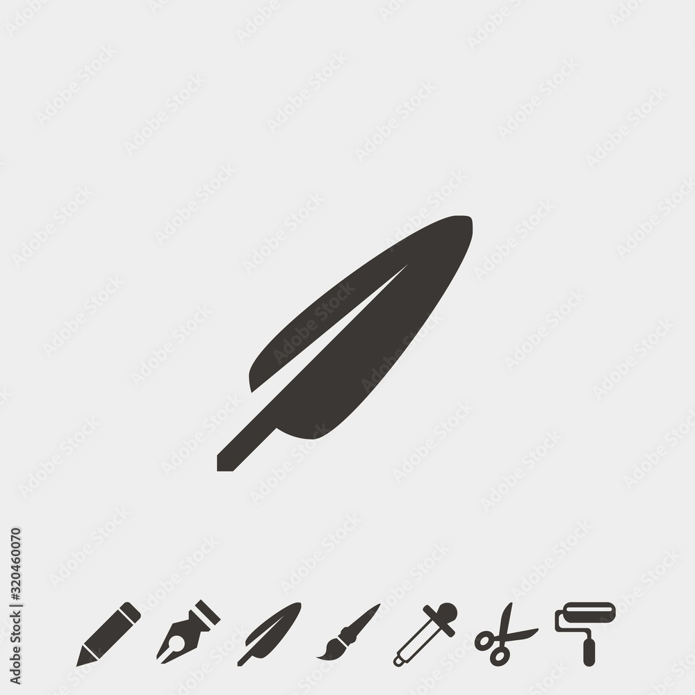 feather icon vector illustration and symbol foir website and graphic design feather icon vector illustration and symbol foir website and graphic design