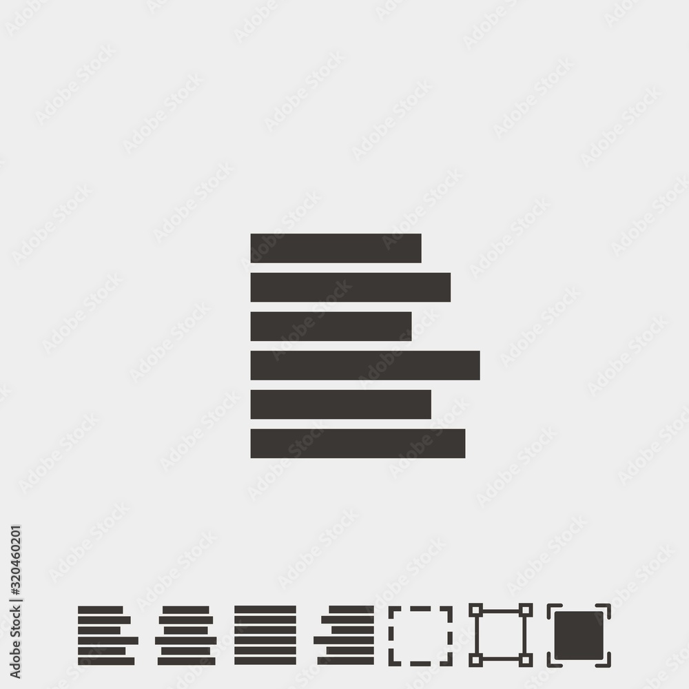 left align icon vector illustration and symbol foir website and graphic design left align icon vector illustration and symbol foir website and graphic design