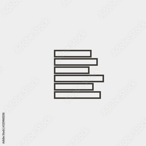 left align icon vector illustration and symbol foir website and graphic design