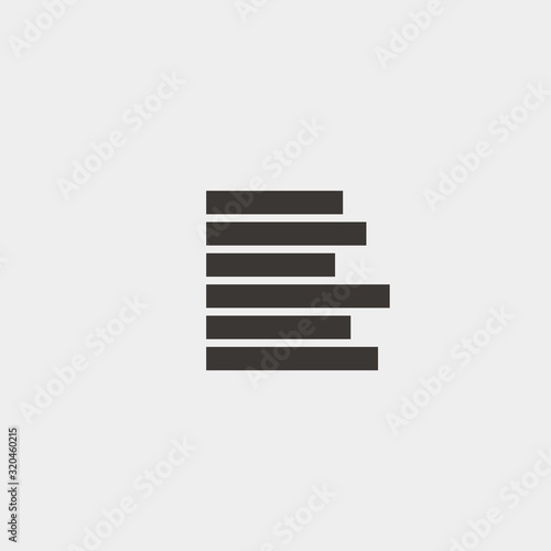 left align icon vector illustration and symbol foir website and graphic design