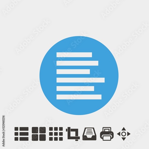 left align icon vector illustration and symbol foir website and graphic design