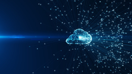Connecting people on the internet, nodes transforming. Social network connections. Information technology of internet of things IOT big data clouds computing using artificial intelligence AI.
