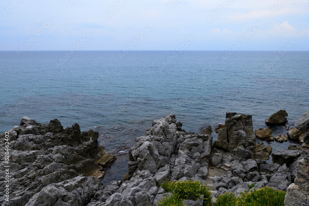 Beautiful Mediterranean seascape on a summer evening. Sicily, Italy Beautiful Mediterranean seascape on a summer evening. Sicily, Italy