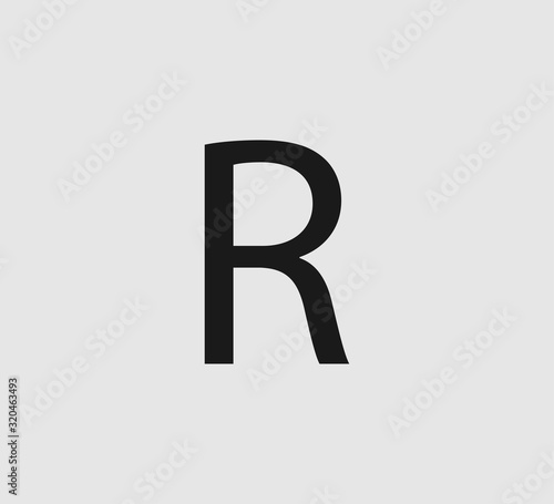 South African rand icon. Vector illustration, flat design