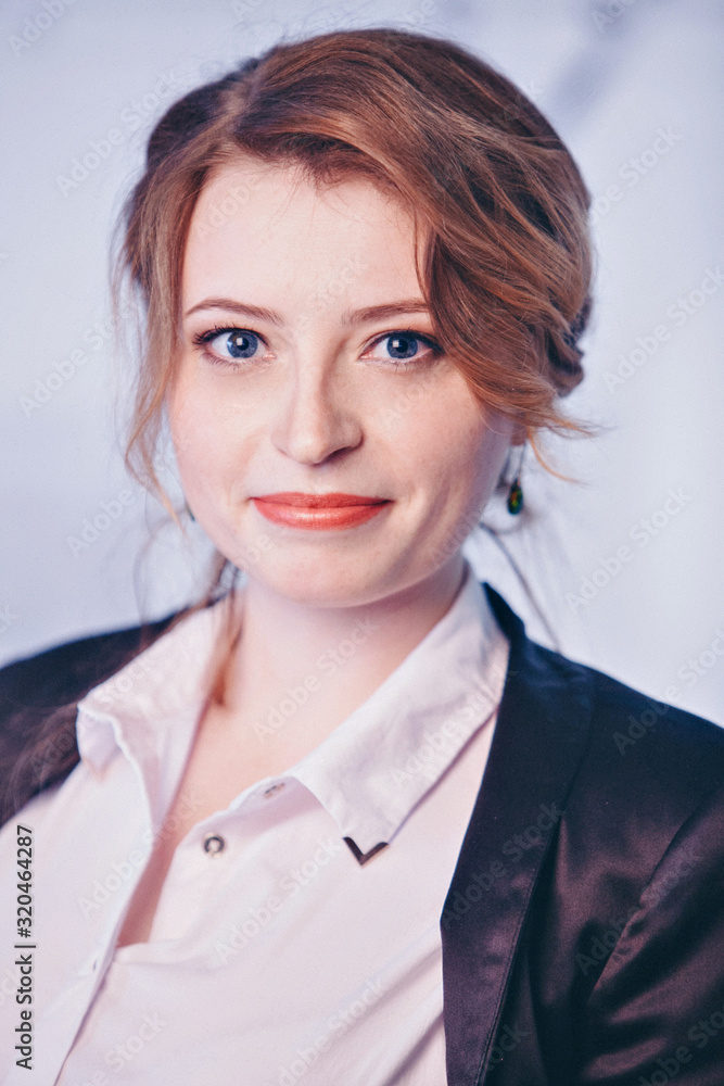 office concept, business plan, fashion-businesswoman in black and white suit working in office. Beautiful blonde woman in work office concept, business plan, fashion-businesswoman in black and white suit working in office. Beautiful blonde woman in work