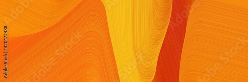banner background graphic with dark orange, vivid orange and firebrick color and modern soft swirl waves background design