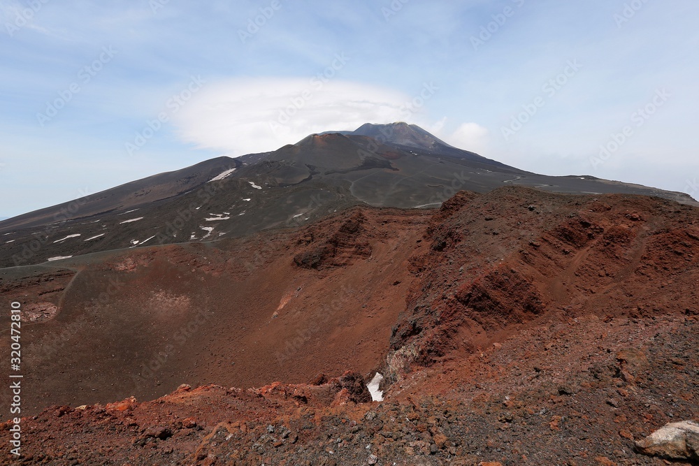 Volcanic landscape in Mount Etna, Sicily