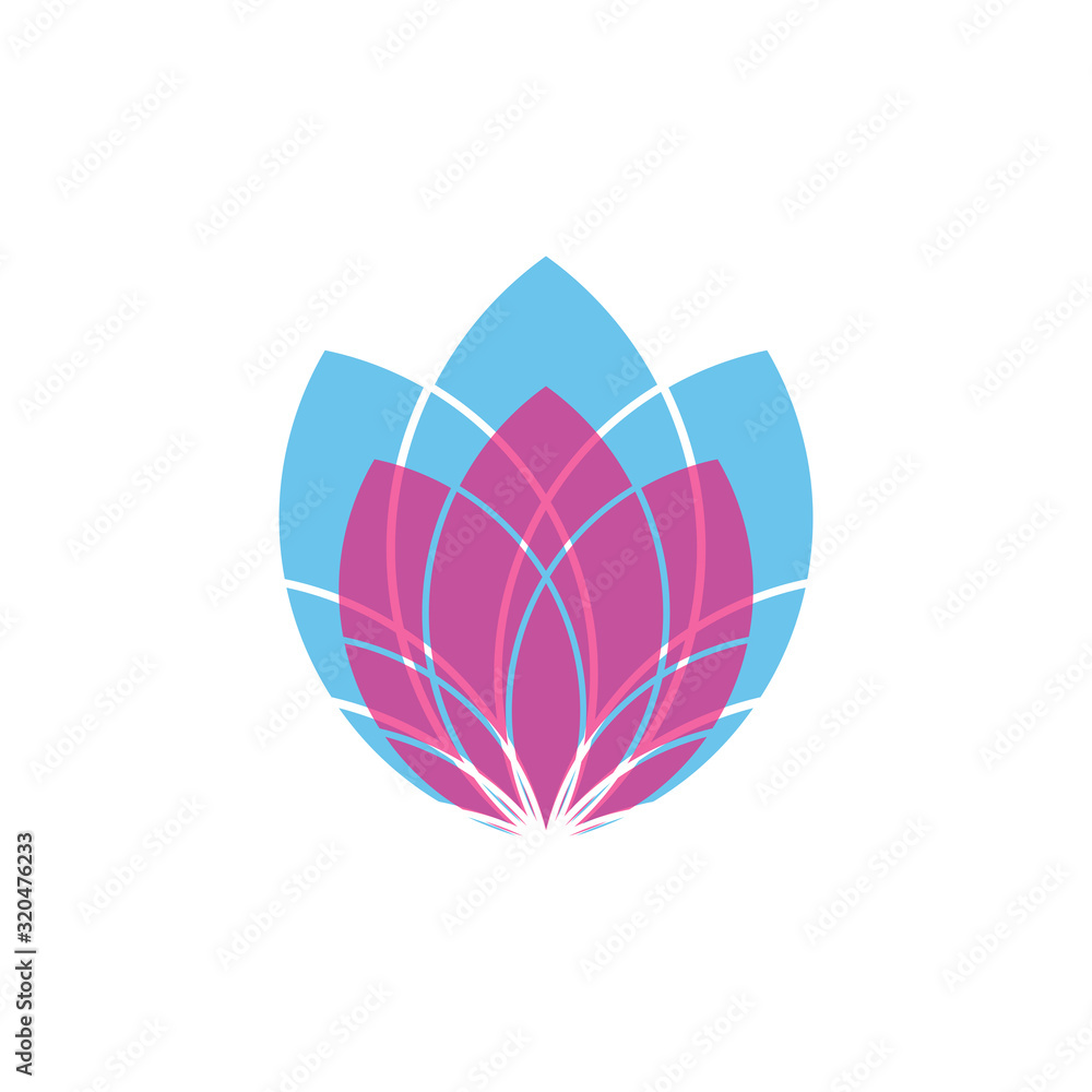 Beauty Vector Lotus flowers design logo Template icon Beauty Vector Lotus flowers design logo Template icon