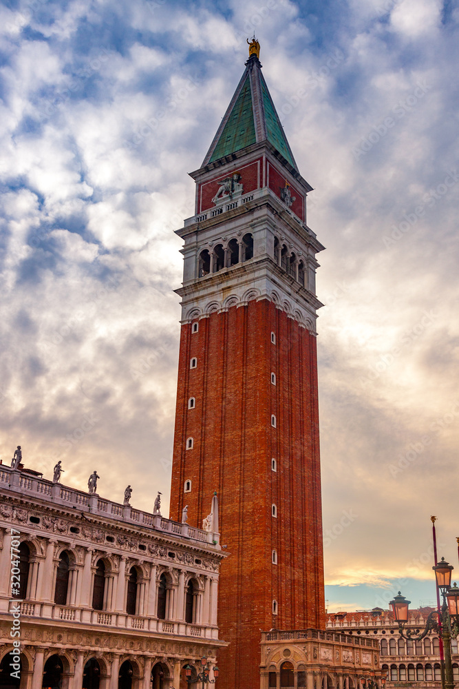 Bell Tower at St. Mark's Square in Venice