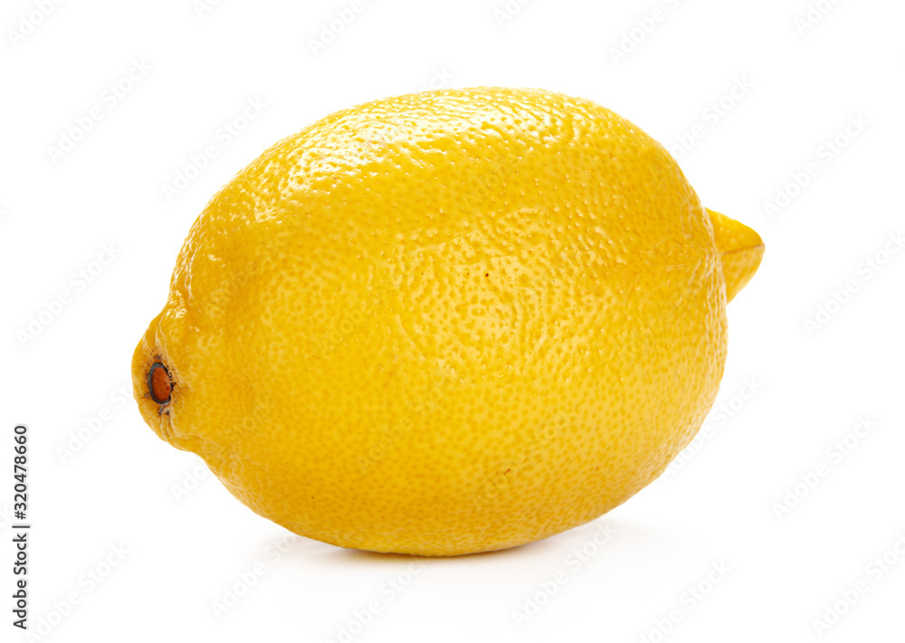 Whole lemon fruit isolated on white background Whole lemon fruit isolated on white background