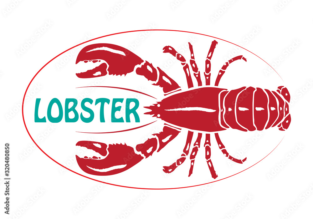 Seafood vector illustrations.Lobster Silhouette Icon on White Background. Vector - Vector Seafood vector illustrations.Lobster Silhouette Icon on White Background. Vector - Vector