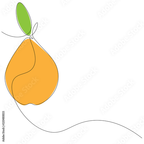 Autumn fruit background vector illustration