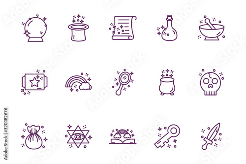 bundle of magic sorcery set icons