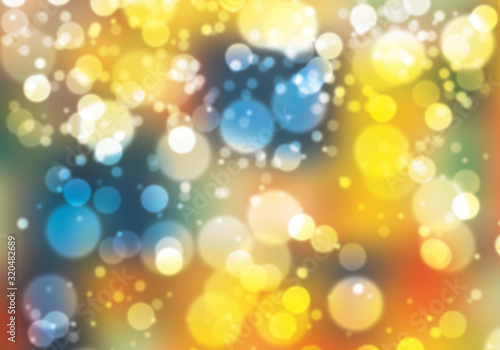 Bokeh lights effect on background concept