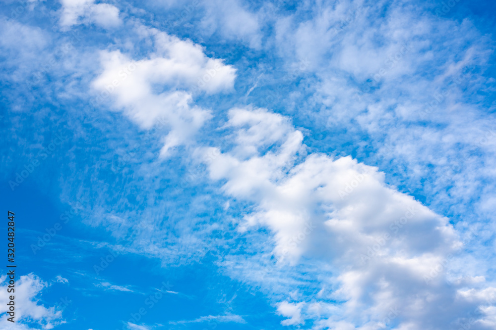 Blue sky with white clouds Blue sky with white clouds