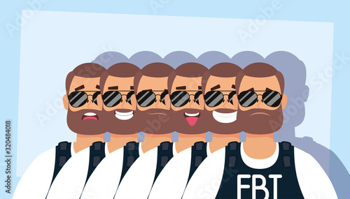 group of men with beard fbi agents
