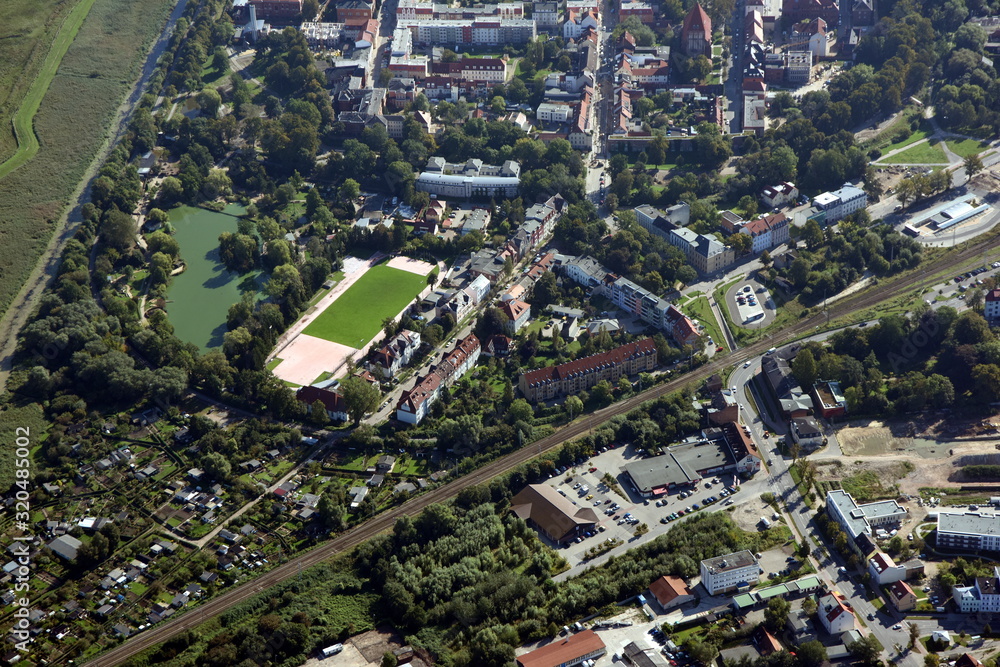 Naklejka premium Greifswald. Amtsgericht und Tierpark 2014