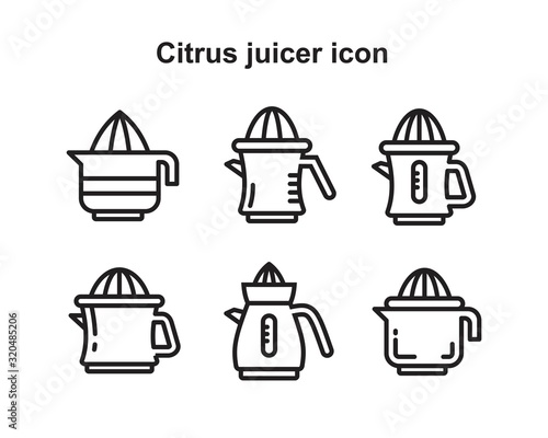 Citrus Juicer icon template black color editable. Citrus Juicer icon symbol Flat vector illustration for graphic and web design.